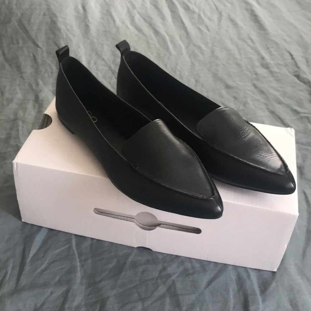 Black loafers
